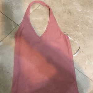 Light pink halter top